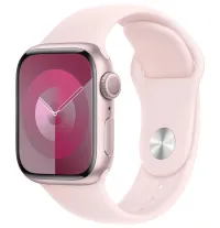 Apple Watch Series 9 41 mm Roze aluminium met lichtroze sportband S M Apple Watch Series 9 41 mm Roze aluminium met lichtroze sportband S M (1 of 2)
