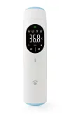 Thermomètre infrarouge intelligent NEDIS Affichage LED Front Auriculaire Blanc