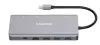 CANYON Port-Replikator DS-12 13in1 1x USB-C PD 100W 2x HDMI (4K) VGA 4x USB-A RJ45 Gb 3,5mm-Klinkenanschluss SD-Micro-Kartenleser