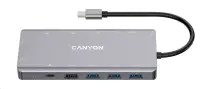 CANYON Port-Replikator DS-12 13in1 1x USB-C PD 100W 2x HDMI (4K) VGA 4x USB-A RJ45 Gb 3,5mm-Klinkenanschluss SD-Micro-Kartenleser CANYON Port-Replikator DS-12 13in1 1x USB-C PD 100W 2x HDMI (4K) VGA 4x USB-A RJ45 Gb 3,5mm-Klinkenanschluss SD-Micro-Kartenleser (1 of 7)