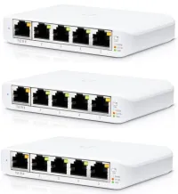 Ubiquiti Switch UniFi Compatto USW-Flex-Mini 5-Porta Gigabit PoE-in USB-C 3 pezzi Ubiquiti Switch UniFi Compatto USW-Flex-Mini 5-Porta Gigabit PoE-in USB-C 3 pezzi (1 of 4)