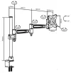 Support de bureau SUNNE by Elite Screens pour LCD 13 - 27" inclinaison 15° rotation 180° Pivot 360° thumbnail (2 of 2)