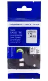 PRINTLINE kompatibilis szalag Brother TZE-132 12 mm-es piros nyomtatású áttetsző hordozóval