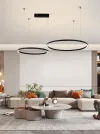 IMMAX NEO FINO UUS SMART rippvalgusti 2 ringi 60+80cm 93W must Zigbee 3.0 TUYA thumbnail (3 of 9)