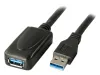 PremiumCord USB 3.0 repeater and extension cable A M-A F 5m black