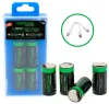 PATONA nofëllbar Batterie CR123A Li-lon 800mAh 37V mat USB-C Laden 4 Stéck an engem Pak