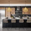 IMMAX BOHO PELO design hanglamp D40cm E27 natuurlijk rotan thumbnail (4 of 6)