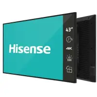Pantalla de señalización digital Hisense 43DM66D de 43” con resolución 4K UHD IPS y funcionamiento 24/7. (1 of 1)