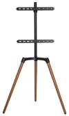 NEDIS gulv TV stativ 50 65" 35 kg Scandinavian Design Drejelig Anti-slip strop Snap-lock sort thumbnail (2 of 5)