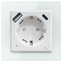 Розумна кімнатна розетка IMMAX NEO SMART Nexa без контакту (тип F) 16A 1x USB 1x USB-C PD 20W Wi-Fi LIDL TUYA (1 of 4)