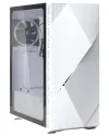 Zalman kast Z3 Iceberg wit Middentoren ATX 2x120mm ventilator gehard glas wit