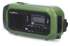 Radio d'urgence portable NEDIS alimentée par batterie à partir d'un panneau solaire USB DAB+ FM réveil lumineux noir-vert thumbnail (3 of 5)