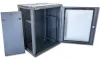 XtendLan 15U 600x450 ar an mballa doras gloine neamhfhillte aon-phíosa dubh thumbnail (3 of 5)