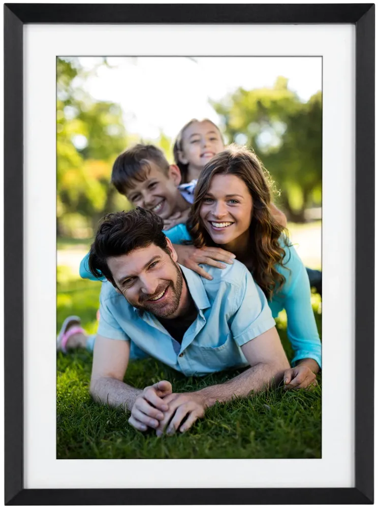 Rollei Smart Frame WiFi 105 in bruin hout. 10,1 inch digitale fotolijst met WiFi-functie voor het afspelen van uw foto's en video's met geluid, kleur: hout zwart