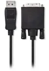 Cabo NEDIS DisplayPort - Plugue DVI DisplayPort - Plugue 24+1 pinos DVI-D preto bulk 2m thumbnail (2 of 3)