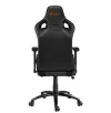 CANYON Cathaoirleach cearrbhachais OÍCHE PU fráma miotail leathair 90-150 ° backrest ardaitheoir gáis 3d rang 4 dubh-oráiste thumbnail (5 of 7)