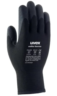 UVEX Unilite thermo gloves size 10 precise mechanical work dry and moderately humid environments high sensitivity UVEX Unilite thermo gloves size 10 precise mechanical work dry and moderately humid environments high sensitivity (1 of 1)
