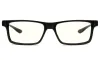 GUNNAR kontorimängu prillid VERTEX READER ONYX * läbipaistvad läätsed * BLF 35 * dioptrid +1