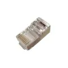 Stíněný konektor RJ45 CAT5e, kulatý, drát 50u
