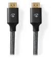 Cabo HDMI de alta velocidade NEDIS PROFIGOLD com conector Ethernet HDMI - conector HDMI 4K algodão cinza CAIXA 5m thumbnail (2 of 2)