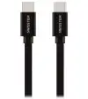Swissten podatkovni kabel tekstilni USB-C USB-C 0 2 m črne barve Swissten podatkovni kabel tekstilni USB-C USB-C 0 2 m črne barve