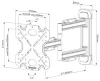 Neomounts Select WL40S-850BL12 Стенен монтаж за екран (пълноподвижен, 3 завъртания, VESA 200x200), черен thumbnail (8 of 8)