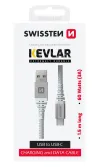 Swissten data cable kevlar usb usb-c 1.5 m white thumbnail (2 of 4)