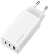 COLORWAY 2x USB-C 1x USB-A power charger GaN PD PPS 65W Including 2x USB-C-USB-C USB-C-Lightning cables White thumbnail (5 of 12)