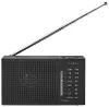NEDIS radio portable AM ​​FM alimentée par batterie analogique 1,5 W sortie casque noir thumbnail (2 of 7)