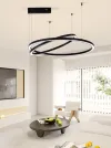 IMMAX NEO FINO UUS SMART rippvalgusti 2 ringi 60+80cm 93W must Zigbee 3.0 TUYA thumbnail (4 of 9)