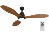 Plafoniera IMMAX NEO LITE FRESCO SMART con ventilatore 18W TUYA Wi-Fi marrone-nero