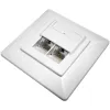 DATACOM Presa dati UTP CAT5E 2xRJ45 sotto intonaco 45st. bianco