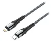 Colorway adatkábel USB-C Apple Lightning 3A gyorstöltés, 1 m szürke