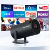 HELMER smart bærbar projektor SP 500 HD mini HD (1280 x 720px HDMI USB Bluetooth Wi-Fi Repro Android 11 sort thumbnail (2 of 2)
