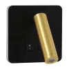 Lampada da parete a LED di design IMMAX GOAL 2 interruttori 7W nero-oro