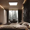 IMMAX NEO LITE FRAME SMART ceiling light 60x60cm IP44 CCT with BEACON Wi-Fi TUYA support black thumbnail (16 of 18)
