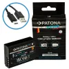 Ceallraí PATONA le haghaidh grianghraf Canon LP-E10 1020mAh Li-Ion Platanam USB-C a mhuirearú