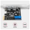 AXAGON Controller zu PCIe fir 2x USB Type-A 2x USB intern USB 5Gbps PCEU-232RS SP & LP Chip Renesas thumbnail (4 of 4)