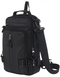 CANYON CB-1 backpack 29 x 16 x 9cm 3.5L USB-A port 3+3 pockets 2 internal compartments rainproof black CANYON CB-1 backpack 29 x 16 x 9cm 3.5L USB-A port 3+3 pockets 2 internal compartments rainproof black (1 of 8)