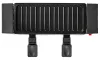 NEDIS Gourmet Raclette Grill rechteckeg Grillplack 23 x 10 cm fir 2 Persounen Spatel non-stick Uewerfläch schwaarz thumbnail (3 of 4)
