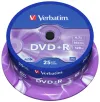 VERBATIM DVD+R 47GB 16x 25pack spindle