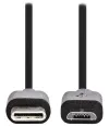 NEDIS kabel USB 2.0 vtič USB-C - vtič USB micro-B črn 1m thumbnail (2 of 2)