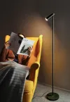 IMMAX LED gulvlampe TIT 6W DC 12V 05A 100-240 VAC 400lm CCT sort med guldelementer thumbnail (3 of 5)