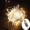 Chaîne LED COLORWAY intérieur 100 LED longueur 10m blanc chaud 8 fonctions Alimentation USB thumbnail (8 of 13)