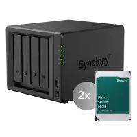 NAS 4-bhá Synology DiskStation DS925neo+ lena n-áirítear 2x HDD 6TB (HAT33xx-6T) LAP V1500B RAM 4GB LAN neamh-ECC 2x 2.5Gb (1 of 3)