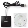 NEDIS chipkortlæser CRDRU2SM1BK Smart Card ID-1 eCitizen standard biometriske chips USB 2.0 sort thumbnail (5 of 5)