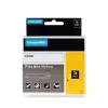 PRINTLINE kompatibilní páska s DYMO 18488 12mm 3.5m černý tisk bílý podklad RHINO nylonová flexibilní