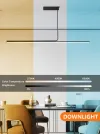 Lampada a sospensione IMMAX NEO LITE ASTA SMART nera 125 cm 28 W con supporto BEACON Wi-Fi TUYA thumbnail (9 of 10)