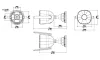 Uniarch by Uniview IP-kaamera UHO-B2R-M2F3 Bullet 2Mpx 2,8mm 1080p Wi-Fi SD pesa mikrofon ja kõlar IP67 IR20 Onvif