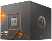 AMD Ryzen 7 8700G LGA AM5 макс. 51 ГГц 8 ядер 16 потоков 24 МБ 65 Вт TDP Radeon 780M BOX с кулером Wraith Stealth (1 of 1)